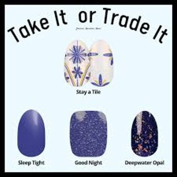 3 for $30 NWT Retired and Rare Color Street "Stay A Tile" Nail Polish Strips - Picture 11 of 12